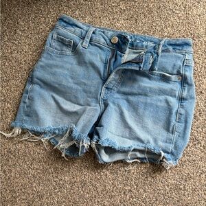 Old Navy Light Blue Frayed Denim Shorts